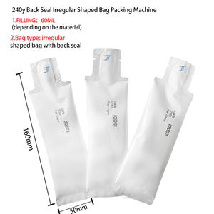 Bolsa de Papel de 60 ml con Forma Irregular para Envasar Gelatina de <span class=keywords><strong>Konjac</strong></span>, Bolsa de Papel de Aluminio para Envolver Queso, Yogur, Bebida de Yogur, Miel, Pudín - Product Image 3