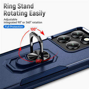 Soporte Metálico para Coche con Anillo, Funda Antigolpes para Teléfono con Marco de TPU y Cubierta Trasera Rígida de PC para Moto Edge 2025, Acepta Logotipo OEM ODM - Product Image 3