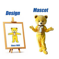 Costume de mascotte ours en peluche mignon personnalisé par l'usine Shengye, animal sauvage en fourrure, pour carnaval, cosplay, dessin animé, Halloween