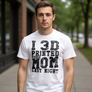 Camiseta Promocional con Estampado 3D de Tu Mamá Ayer por la Noche - Product Image 3