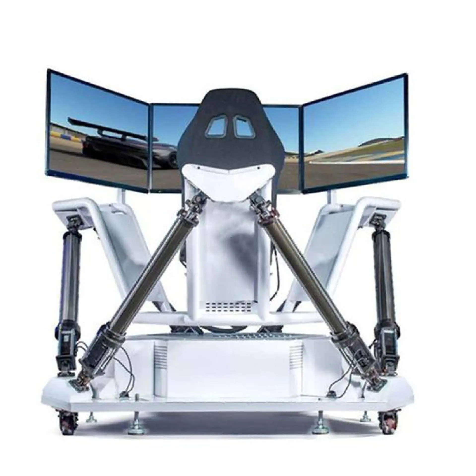 Hete Verkoop 6 Dof 3 Schermen Virtual Reality 9d Vr Raceauto Rijsimulator Vr Apparatuur Gaming Arcade Machines