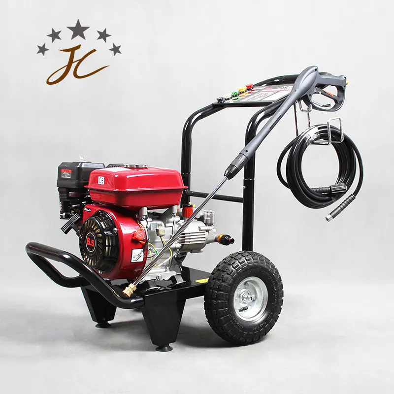 Yüksek basınçlı temizleyici JC-170B benzinli temizleyici araba yıkama zemin çamaşır makinesi 6.5HP 17mpa 170bar
