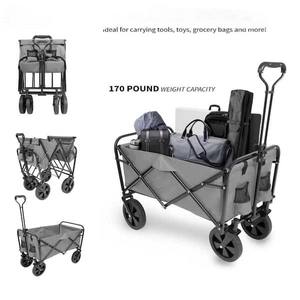 Chariots utilitaires robustes avec hayon et roues, chariot pliable, chariot utilitaire portable pour le camping, le jardin, la <span class=keywords><strong>plage</strong></span> - Product Image 3