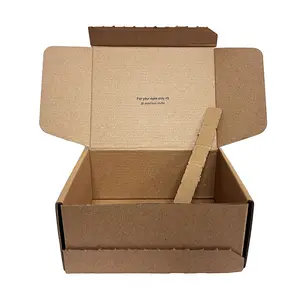 Hot Sales Express Outsourcing Zipper Buckle Bottom Double Insertion Box Customized Mailer Box With Tear Pull Strip