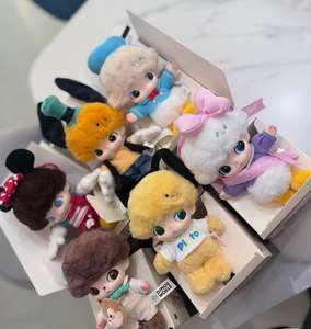 Original Authentique POP MARTT <span class=keywords><strong>DIMO</strong></span> WORLD X pour Dis Ney Série Vinyle Visage Peluche Poupée Porte-clés Original Frozen Blind Mystery Boxes - Product Image 3