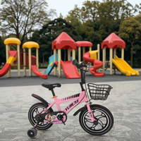 Bicicletta da Montagna per Bambini 3-6 Anni, Telaio in Acciaio al Carbonio, Ruote da 12 Pollici, Altezza Regolabile