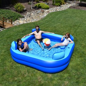 Flotador Inflable Transparente, Ecológico y Duradero para Piscina, con Diseño Impreso, de PVC, para Niños y Adultos, para la Playa - Product Image 5