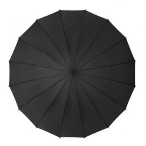 Paraguas Resistente al Viento de Color Sólido con Mango Largo para Uso en Exteriores, Producto para el Hogar Personalizable - Product Image 2