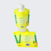 Rollo de etiquetas Mangas Etiquetas termorretráctiles Botella de jugo de plástico de PVC personalizada Bebida Pe Película retráctil para botella de agua mineral Aceptar