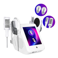 Appareil de beauté multifonctionnel portable 2 en 1 pour la stimulation musculaire EMS et la micro-vibration, rouleau interne pour sculpter le corps et amincir