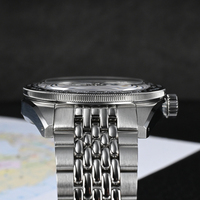 Harga Pabrik Jam Tangan San Martin Vintage NH34 GMT 20atm World Timer Stainless Steel Diver Mekanik Otomatis Pria untuk Dijual