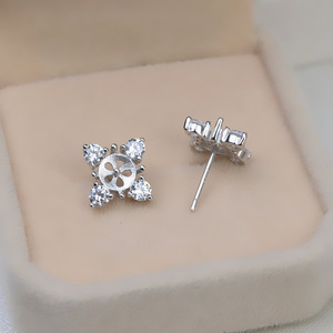 Ensemble de pendentifs en argent S925 faits à la main, tige droite, pour femme, 7-13 perles, support vide, accessoires de bijoux DIY - 4403 - Product Image 3