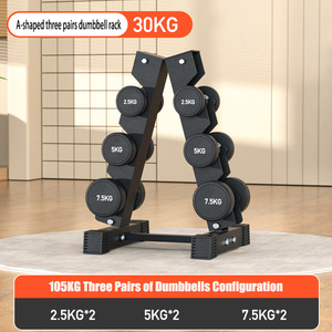 Bộ tạ tay kết hợp thép nguyên chất bọc cao su, dụng cụ tập luyện sức mạnh tại nhà dành cho nam - Product Image 2