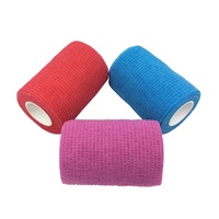 Bandage cohésif de protection élastique respirant 75mm 3 pouces pour les sports équestres et protège-mains ruban adhésif coloré pour la boxe