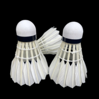 Lingshang LS300, volants de badminton professionnels super durables, de qualité supérieure, blancs, design personnalisé, plumes de canard, sandwich composite 2 couches