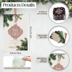 क्रिस्टियन क्रिसमस क्लासिक लालटेन एक्रिलिक फांसी गहने वाटरकलर बाइबल्स प्रेरणादायक उपहार - Product Image 2