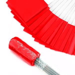 Bandiera della marcatura del cortile del prato in PVC rosso bandiera della marcatura del palo in acciaio 10*15*38cm marcatore della bandiera Survery dell'irrigazione del prato bandiera della marcatura di utilità gialla - Product Image 3