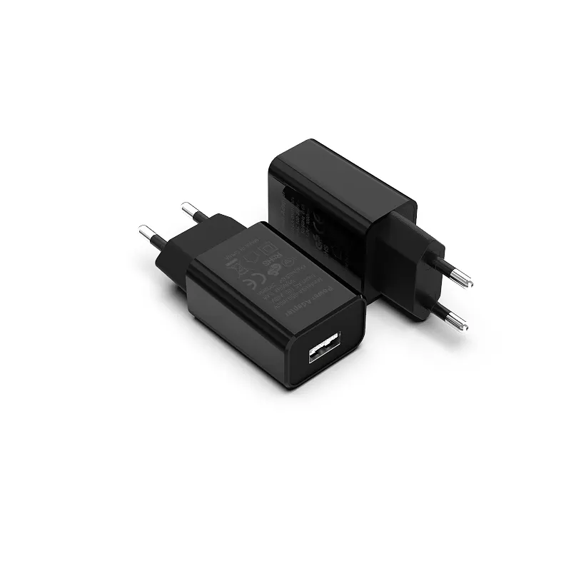 Adaptateur ca/cc à port USB unique CE U L RCM UKCA 5V 1A 2A 2.1A 2.4A 3A chargeur USB de voyage prises EU US UK AU