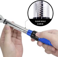 Clé dynamométrique à cliquet réglable pour vélo M1/4 pouce, kit de 15 pièces de haute qualité – Vente chaude