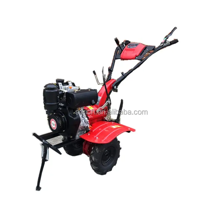 110/12/15hp agricultural electric power tiller hand operated weeding cultivators for green house tillage