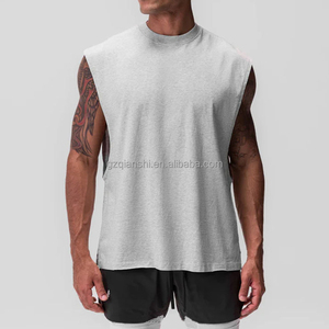 Produttore di T-Shirt Personalizzate con Stampa Serigrafica, Canotte Oversize Vintage in Cotone per <span class=keywords><strong>Uomo</strong></span>, Stile Streetwear - Product Image 2