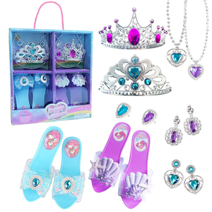 Giocattoli per Travestimento da Principessa per Bambine, Scarpe, Corone, Accessori, Regalo Ideale per Giochi di Ruolo, Giocattoli di Bellezza e Moda per Bambine - Product Image 1
