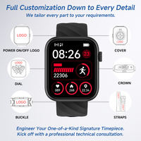 Reloj Inteligente D08J con Pantalla Grande de 2.01'' y Visualización 3D, Resistente al Agua IP68, Llamadas, Modo Multideportivo, Monitor de Salud, Rastreador de Actividad Física