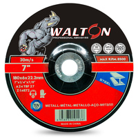 Disques de meulage métalliques 180x6.4x22.2mm 7 pouces à centre dépressionné, haute dureté, pour meuleuse d'angle, OEM, neufs