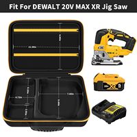 Étui pour accessoires de batterie et de chargeur pour scie sauteuse DEWALT 20V MAX XR DCS334B, sac de rangement pour outils électriques de scie sauteuse