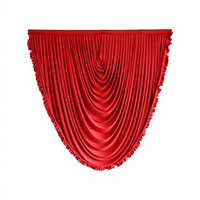 Décoration de scène de mariage semi-circulaire en mousseline de soie laiteuse, modèle 008, fabriquée en Chine, très vendue