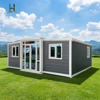 Standard Stability Prefabricated Tiny 20Ft 40Ft Expandable Container House Prefab Outdoor Home Kitchen Construction Real Estate