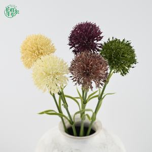 زهور قرنفل اصطناعية بملمس حقيقي بطول 58 سم مع ساق وكرة عشبية خضراء لتزيين المنزل والفنادق وحفلات الزفاف وأعياد الميلاد - Product Image 3