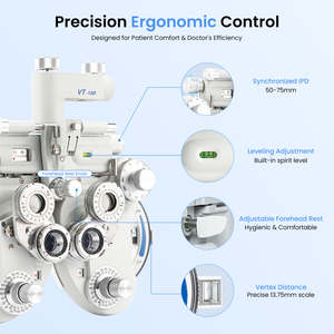 Phoroptère optique Aist Optics VT-100, appareil de test de la vue, testeur de vision, phoroptère manuel d'optométrie - Product Image 4