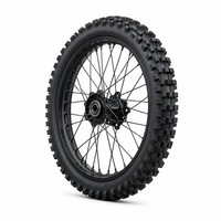 مجموعة عجلات سوداء لدراجة Sur-Ron Light Bee X LBX مقاس 19/16 بوصة مع أسلاك عالية الشد ومقاسات حافة 1.4 و 2.15 للقيادة على الطرق الوعرة سهلة التركيب