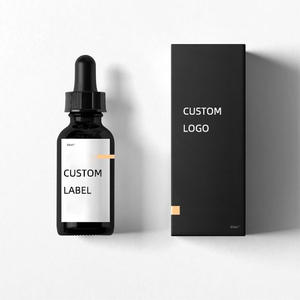 Luxe Huidverzorgingsverpakking Cosmetisch Gezicht Serum Glazen Druppelfles Met Doos Etherische Olie Ronde <span class=keywords><strong>Murano</strong></span> Parfumfles 1 Stuks Huiou - Product Image 1