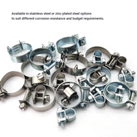 Heavy Duty Réglable 13mm Petit Diamètre W4 En Acier Inoxydable Moto Voiture Mini Collier De Serrage Bande Clips