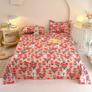 Parure de Draps en Microfibre pour Linge de Maison, Motif Floral Imprimé, Vente en Gros, Drap Plat 1 Pièce, Drap de Dessus le <span class=keywords><strong>Moins</strong></span> Cher pour Lit - Product Image 2