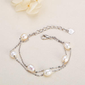 Women's 18K Gold Copper Plated Starry Sky <b>Inspired</b> Freshwater Pearl <b>Bracelet</b> Light Luxury Fine Chain Link Nuclear Free - Product Image 3