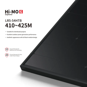 Panneau solaire entièrement noir 400 W version américaine, module PV <span class=keywords><strong>Longi</strong></span> 420 Watts entièrement noir LR5-54HTB pour le marché canadien et américain - Product Image 5