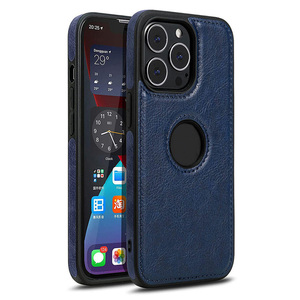 Accessoires de téléphone portable d'affaires étui en cuir Pu couture couverture arrière pour <span class=keywords><strong>iPhone</strong></span> 15Pro Max 16E 14 13 <span class=keywords><strong>12</strong></span> <span class=keywords><strong>Mini</strong></span> 11 XS XR - Product Image 6