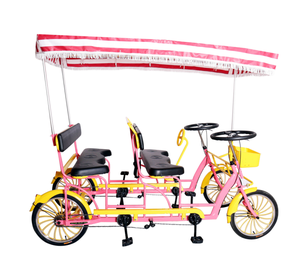 Vélos à pédales familiaux pour excursions, vélos à 4 roues, vélo Surrey/quadricycle/vélo tandem à 4 personnes pour la location - Product Image 3