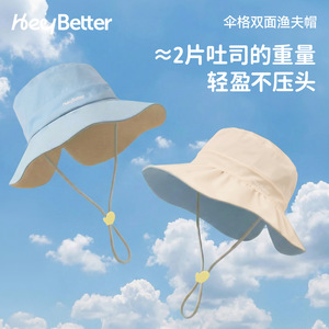 HeyBetter <b>Reversible</b> Fisherman <b>Hat</b> Wide Brim Sun Protection Breathable Outdoor Spring Summer Adult <b>Bucket</b> <b>Hat</b> - Product Image 2
