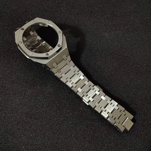 Kit de modification de montre Maenwvo de luxe en acier inoxydable, bracelet respirant 22 mm + boîtier - Product Image 1