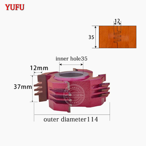 YUFU Customizable OEM Uncoated <b>Woodworking</b> Cutting <b>Tools</b> Finger Jointed Board Cutters Comb Teeth Tungsten Steel Alloy Mills - Product Image 3