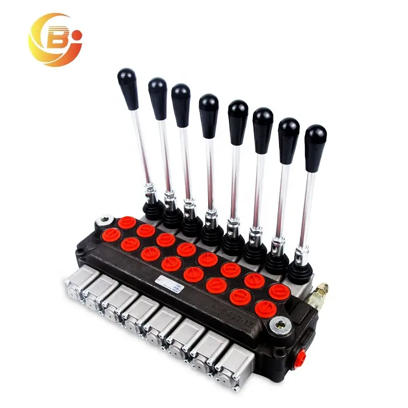 Best Quality Compact Tractor 8 Spool Hydraulic Valve Body Double Acting Hydraulic Valve