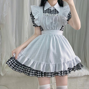 Conjunto de Disfraz de Maid Estilo Japonés RUIKE OEM 2026, Vestido a Cuadros para Actuaciones en Escenario, Restaurante, Cafetería, Cosplay de Maid - Product Image 2
