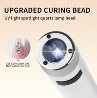 Lampe UV sans fil professionnelle haute puissance avec logo personnalisable, mini capteur IA, séchage LED portable avec support de bureau