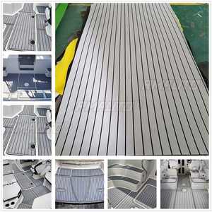 Alfombrilla de Espuma EVA de 240 cm para Cubierta de Barco o Yate, Imitación Madera de Teca, Autoadhesiva, Antideslizante - Product Image 1