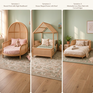 Cuna de bebé de ratán, cuna de mimbre estilo boho, cuna natural para habitación infantil, cama de bebé de lujo de ratán, cuna de madera plegable para bebé - Product Image 4