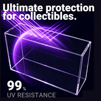 Boîte de présentation en acrylique transparente personnalisée avec fermeture magnétique pour collection de cartes TCG – Vente en gros